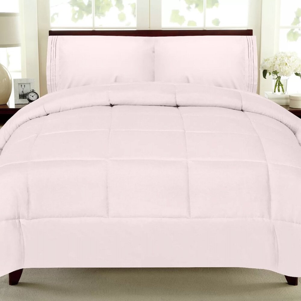 PALE PINK MADISON TWIN XL COMFORTER